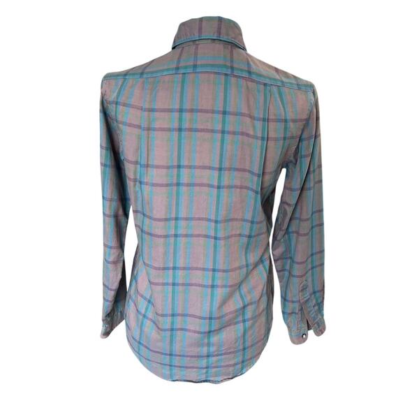 Jason Matthews Vintage Purple and Blue Plaid Button Shirt Women's Size 8 Indie - Picture 4 of 9